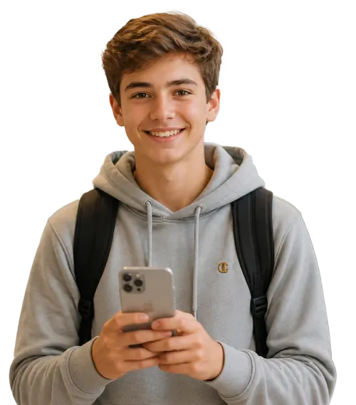 Leerling werkt met Quest